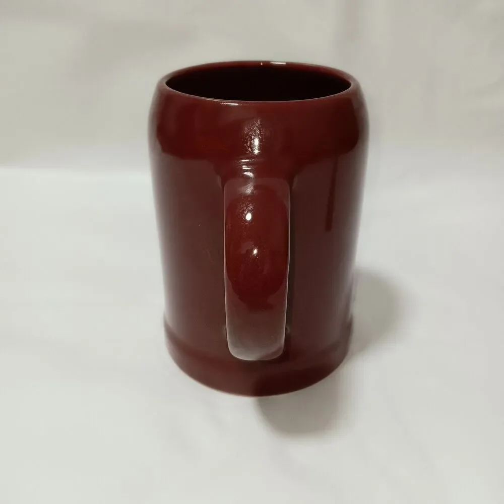 Waechtersbach W. Germany Tanker Mug Rust Red Coffee Tea Ceramic Cold War Era - Picture 4 of 8